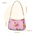 thumbnail image 3 of FORMRS Womens Shoulder Bag with Chain Strap Clutch Purse Cute Tote Handbag, Cartoon Doughnuts, 3 of 7