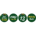 thumbnail image 1 of Darling Souvenir 13th Birthday Custom Name Stickers chocolate Candy Labels 190 Pcs-Green, 1 of 1