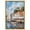 Gold Frame, variant on Docked by the Town Canvas Monet Coastal by Art Remedy, Gallery Wrapped, 10" x 15"