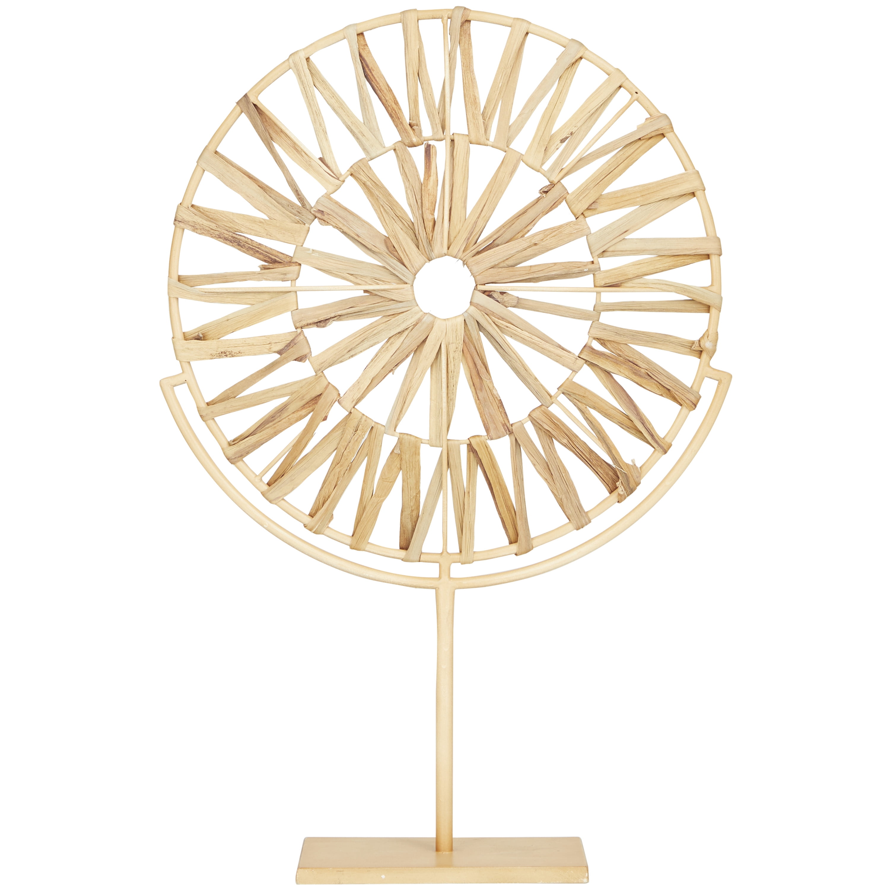 16" x 24" Brown Metal Starburst Geometric Sculpture, by DecMode