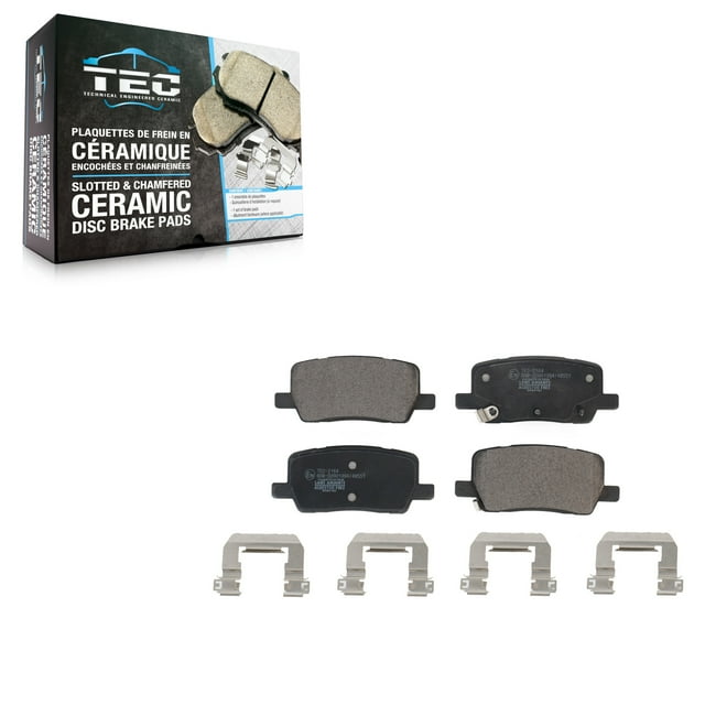 TEC Rear Ceramic Disc Brake Pads TEC-2164 for Car 2017-2025 Tesla X S with Single Piston Caliper