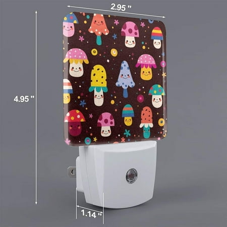 

Cute Mushrooms (2) Night Light Plug In Printed Led Night Light For Kids Bab