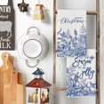 thumbnail image 3 of &nbsp;SOME THING Blue Holly Merry Christmas Kitchen Towels Dish Towels, 18x26 Inch Farmhouse Holiday Jolly Winter Decoration Hand Towels Set of 2, 3 of 6