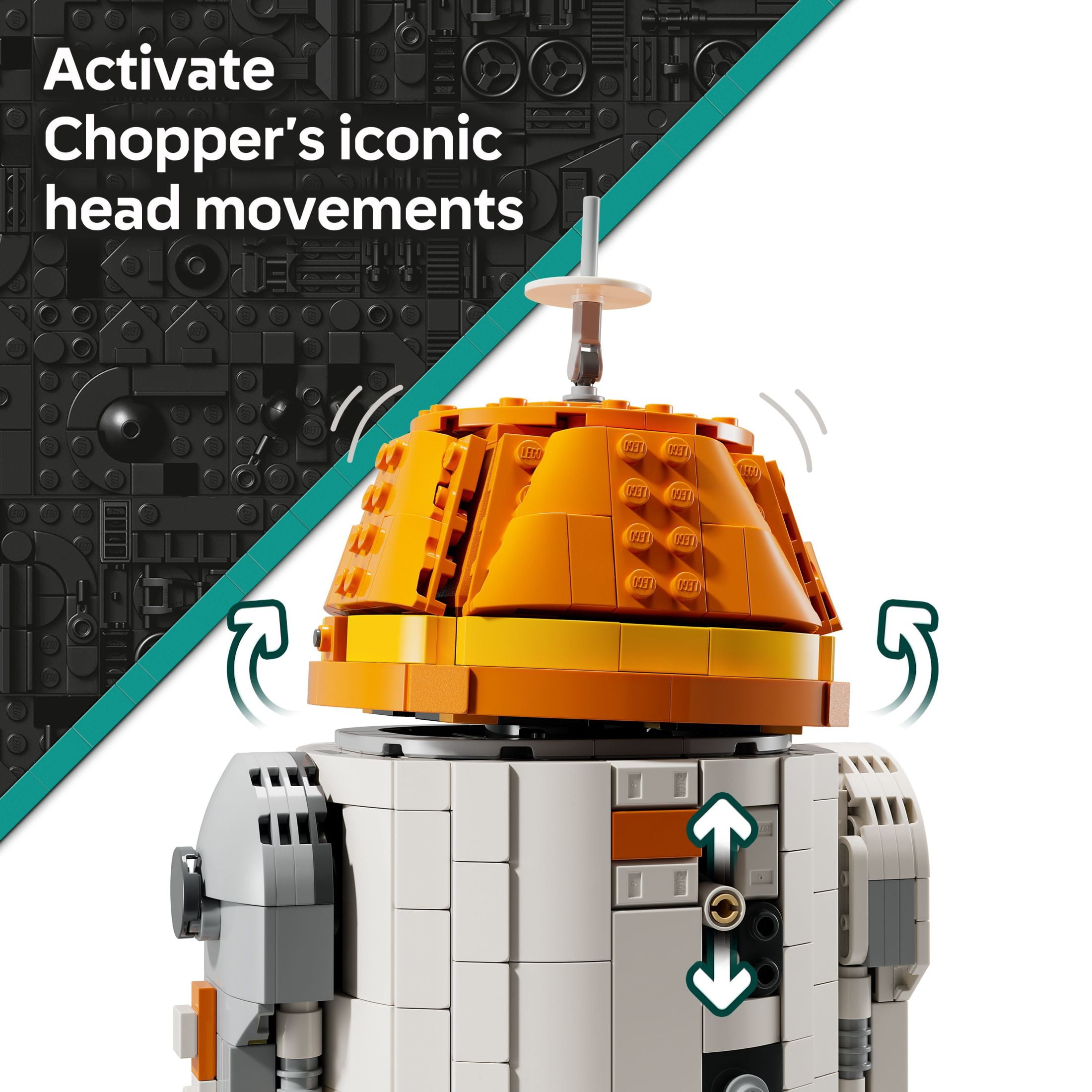 LEGO Star Wars: Ahsoka Chopper (C1-10P) Astromech Droid Set - Building Toy For Kids, Ages 10+ - Makes a Cool Gift for Boys and Girls - Model Kit and Room Decor Idea For Sci-Fi Adventure Fans - 75416