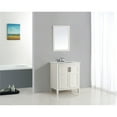 thumbnail image 2 of Winston 30 inch Rounded Front Bath Vanity in Soft White with Bombay White Engineered Quartz Marble Top, 2 of 5