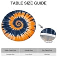 thumbnail image 6 of Orange Blue Tie Dye Mandala Pattern Round Fitted Tablecloth with Elastic Edge,Dining Table Cover Waterproof,Outdoor Round Tablecloth for Camping,Dining,Indoor and Outdoor, 6 of 7