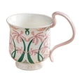 thumbnail image 2 of Taza de café de cerámica con diseño floral vintage 350ml, taza Orchid Forest para bebidas calientes, regalo para casa u oficina, 2 of 6