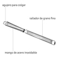 thumbnail image 2 of Rallador Hudson Gourmet Grano Fino Acero Inoxidable, Utensilio De Cocina Profecional, 2 of 4