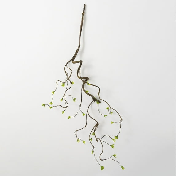 Sullivans Artificial Curly Branch Leaf Stem 37"H Brown