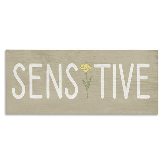 Stupell Industries Sensitive Cottage Floral Canvas Wall Art design by Lil' Rue, 10 x 24