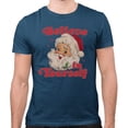 thumbnail image 2 of Believe in Yourself Santa Shirt Unisex Medium Indigo Blue, 2 of 5