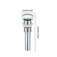 thumbnail image 2 of Tapón de desagüe de lavabo totalmente de cobre | Núcleo de resorte tipo empuje | Escurridor de lavabo antiolor | Latón chapado en PVD | Resistente a la oxidación | Sello a prueba de fugas, 2 of 2