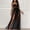 Black, variant on Women's Casual Tennis Dress Elegant Fit with Chest Pad and Backless Fishbone Suspenders Dress Black S