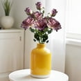 thumbnail image 4 of Artificial Purple Rose Stem 3 Heads Realistic Faux Rose For Home Decor Wedding Arrangement Vase Filler Living Room Table Centerpiece Indoor Decoration, 4 of 9