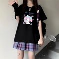 thumbnail image 3 of Funny Kawaii Sanrio Hello Kitty Soft Loose Women's T-shirt Japanese Cute Girls Y2K Aesthetic Fashion Short Sleeve Summer Tops, 3 of 9