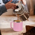 thumbnail image 5 of 12oz Stainless Steel Insulated Coffee Mug with Handle Double Wall Vacuum Travel Mug Tumbler Cup with Sliding Lid Pink, 5 of 8