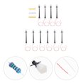 thumbnail image 3 of 10pcs Simulated Miniature Street Lights Lamp Model Sand Table Lamp Decors, 3 of 8