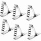thumbnail image 1 of Stainless Steel Tablecloth Clips, Tablecloth Clips Set of 6 Stainless Steel Tablecloth Clips Anti-Slippery, Tablecloth Clips, for Outdoor, Picnic, Par, 1 of 5