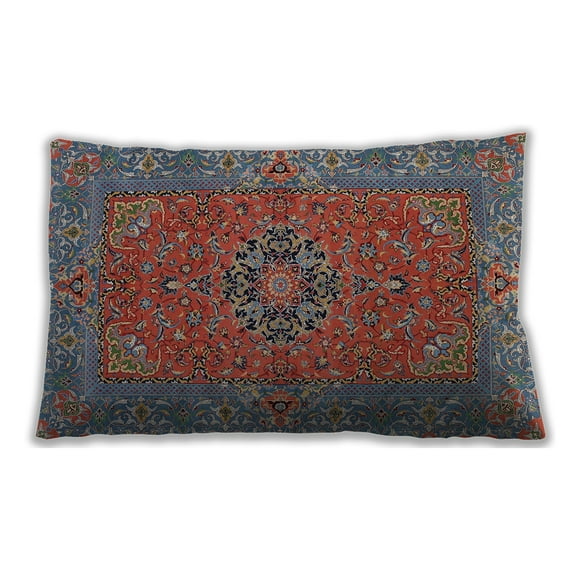 Ahgly Company Outdoor Rectangular Traditional Lumbar Throw Pillow, 13 inch by 19 inch