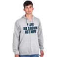 thumbnail image 3 of Love My Smokin Hot Wife Funny Spouse Zip Hoodie Sweatshirt Men Brisco Brands L, 3 of 6