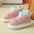 thumbnail image 1 of Pantuflas de algodón de otoño e invierno para mujer, antideslizantes, de fondo grueso, para el hogar, para interiores, sencillas, para parejas, para uso exterior, 1 of 5