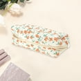 thumbnail image 3 of Unique Bargains 1 Pc Women Small Floral Print Makeup Bag for Travel Vacation Orange Polyester, 3 of 4