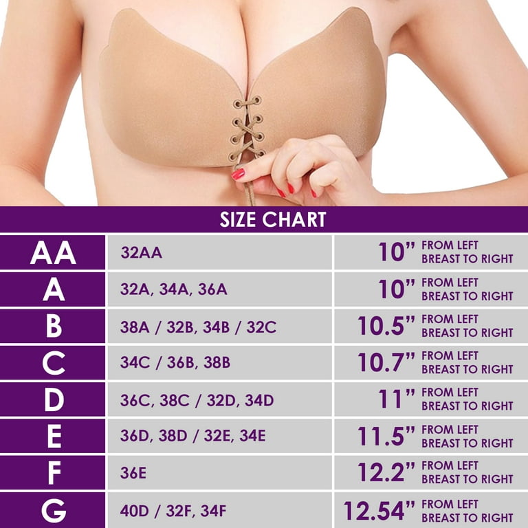 Strapless Pushup Bra for Women Silicone Backless Bras, Self