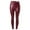 Red, variant on Womens Leather Leggings Stretch High Waisted Pleather Pants Womenâs Plus Size Casual Pants