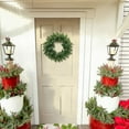 thumbnail image 4 of Christmas Wreaths Outdoor Realistic Artificial Winter Greenery Pine Cedar Wreaths for Windows Xmas Holiday Home Table Mantle Yard Staircase Wall Door Porch Hanging Decor Outdoor Indoor, 4 of 4