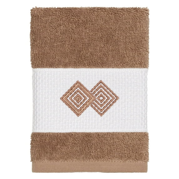 Linum Home Textiles Noah Turkish Cotton Embellished Washcloth