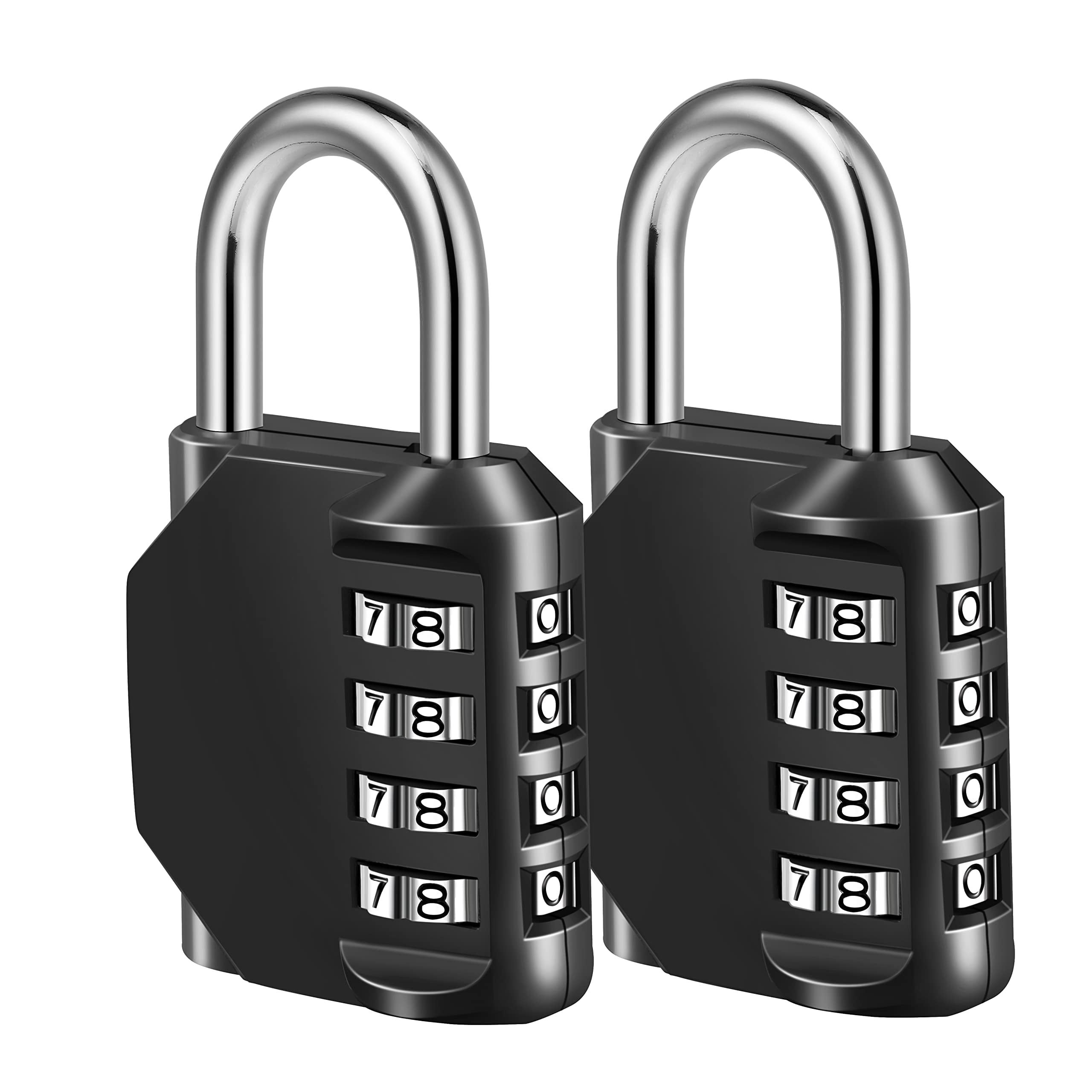 Combination Lock, 4 Digit Combination Padlock for School Gym Sports
