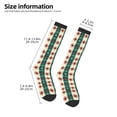 thumbnail image 2 of Balery Christmas Snowflakes Plaid Printed Novelty Socks Men's Women's Crew Socks Sports Socks Knee High Socks Cotton Socks Quirky and Cool Socks, 2 of 9