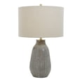 thumbnail image 1 of Uttermost Monacan Ceramic and Steel Table Lamp in Neutral Gray/Taupe, 1 of 8