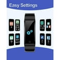thumbnail image 3 of Fitness Tracker Non Bluetooth Fitness Watch No App No Phone Required Waterproof Pedometer Watch with Steps Calories Counter Sleep Tracker for Men Women Parents (Black), 3 of 8