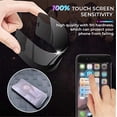 thumbnail image 3 of For iPhone 12 mini 11 Pro Max XS XR X SE 7 8 Ceramic Privacy Soft Film 2Pcs Ceramic Privacy Screen Protector (HD BLACK, for iphone 12/12Pro) HD BLACK for iphone 12/12Pro, 3 of 8