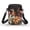 Colorful Paw Prints, variant on HELLHERO Crossbody Small Crossbody Bags for Adults Polyester Women Messenger Bag with 2 Zippers, Rainbow Stripes with Bones