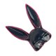 thumbnail image 2 of Máscara de conejito brillante, accesorio de máscara de conejo de media cara para suministros de fiesta de Halloween, luces rosadas y blancas, negro YUNYI BRAND  Deportes, 2 of 8
