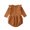 Brown, variant on USA Newborn Baby Girls Romper, Ruffle Long Sleeve Knit Sweater Bodysuit Cute Infant Tops Outfits