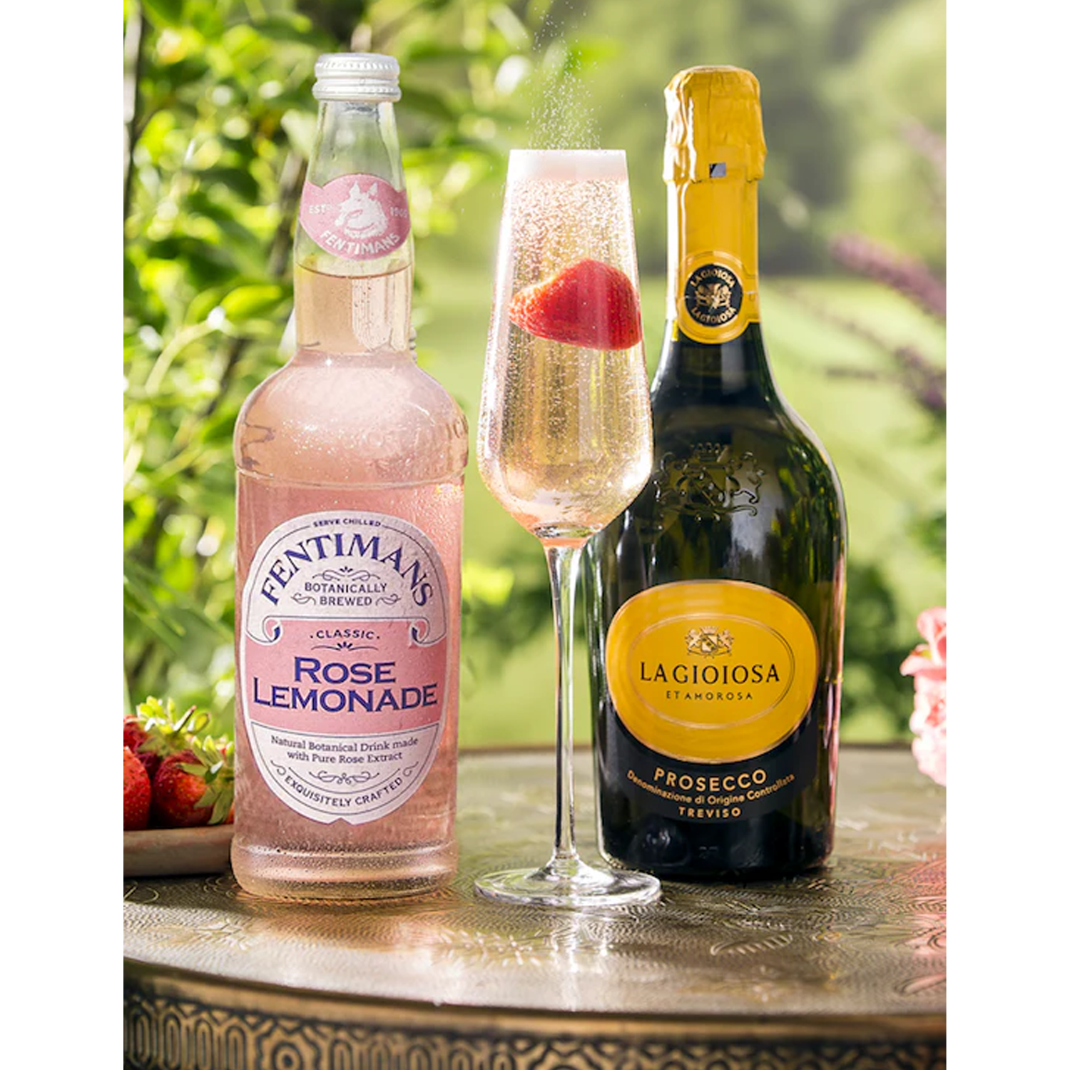 Fentimans Botanically Brewed Rose Lemonade Sparkling Soda, 30 Pack, 9.3 fl oz Bottles – Premium Craft Soda/Mixer for Cocktails & Refreshing Drinks