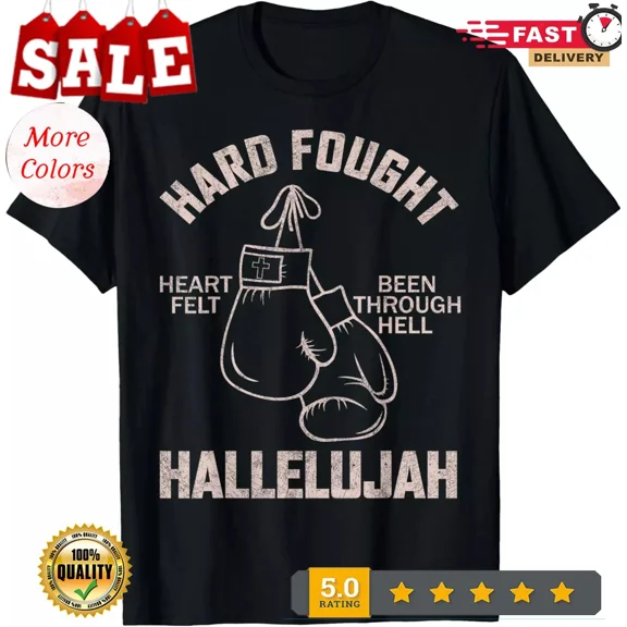 Brandon Hard Fought Hallelujah Praise Jesus Lake Merch T-Shirt
