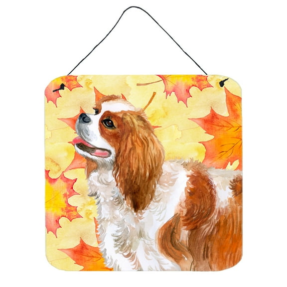 Cavalier Spaniel Fall Wall or Door Hanging Prints Yellow