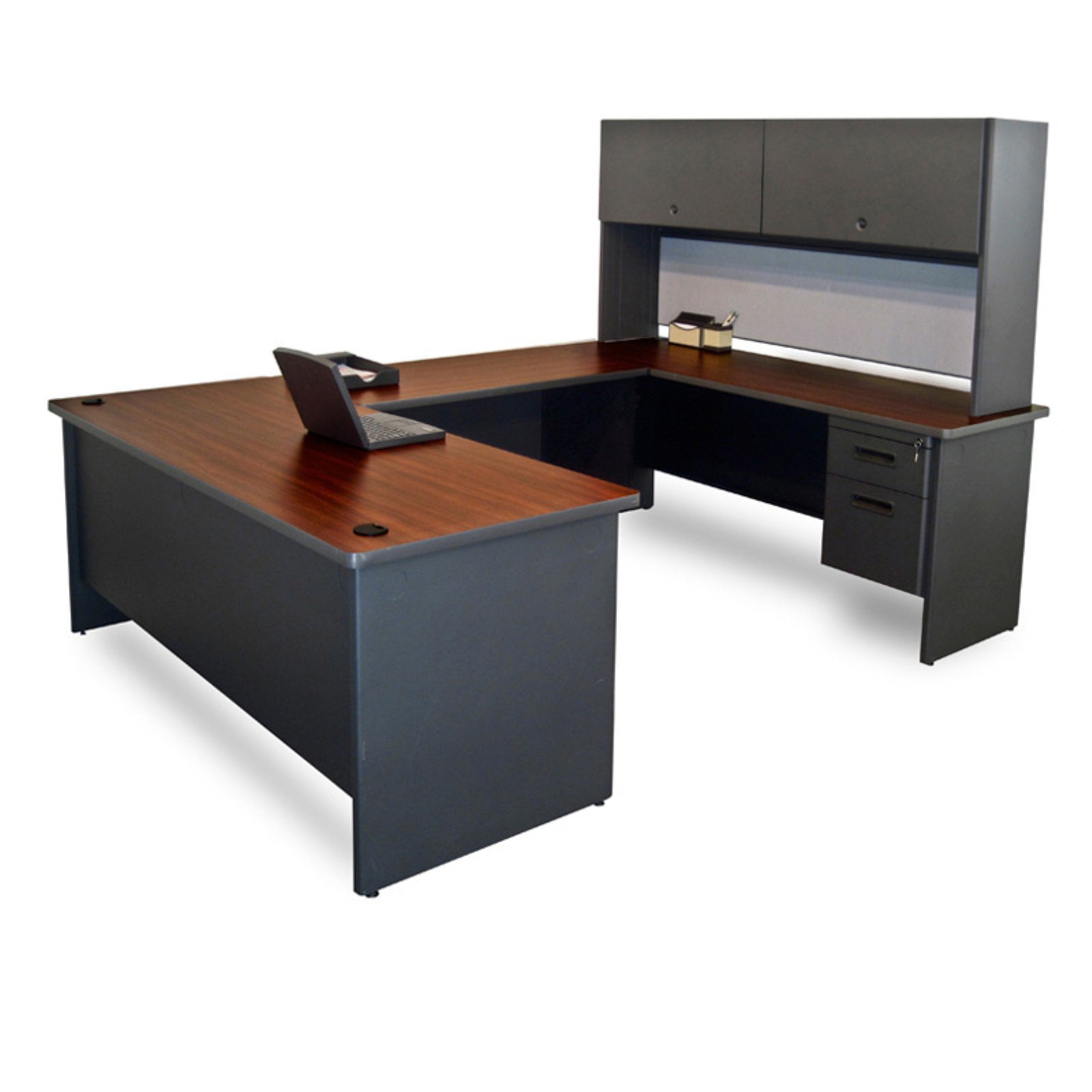 Marvel Pronto U shaped Desk with Flipper Door Unit