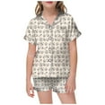 thumbnail image 1 of Luvoko Tween Kid DIY Hand Painted Homewear Set Colouring Pajama Sets For And Girl Can Play With And, 1 of 5