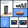 thumbnail image 5 of Magcubic Projector Android11 4K 1280*720P HY300 Pro Dual Wifi 260ANSI 180 Flexible BT5.0 Cinema Outdoor Portable Projetor, 5 of 5