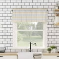 thumbnail image 4 of Khaki Stripes Kitchen Valances for Windows 60x18 Inch Kitchen Curtains Valances Rod Pocket Modern Minimalist Horizontal Ombre Lines Bathroom Window Valances for Window Treatment Decor, 4 of 6