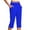 Blue, variant on Beollynier Women's Capri Yoga Pants Stretch High Waist Workout Lounge Pants Oversize S to 5XL Comfortable Colorful Activewear for Casual Wear