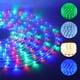 thumbnail image 2 of Tira de luces LED de neón multicolor con forma de arcoíris, resistente al agua, para jardín, exterior, UE, 220 V, luces de cuerda, iluminación de 360 grados, 2 of 5