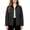 Black, variant on Women Jacket 2XL-5XL Quilted Barn Jackets Fall Winter Fashion Coats Causal Outerwear Button Down Solid Color Padded Coat Ladies Jacket Red 2XL