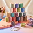 thumbnail image 6 of EOEMY 5Rolls 4-Ply Polycotton Cord Handmade Macrame Cotton Rope String Knitting 1.5mm-C, 6 of 6