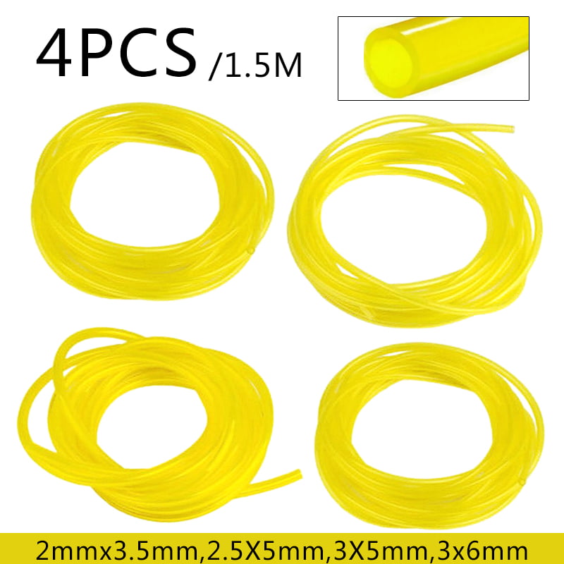 4 X Polyurethane Petrol Fuel Gas Line Pipe Hose Tube For Trimmer Chainsaw Blower 